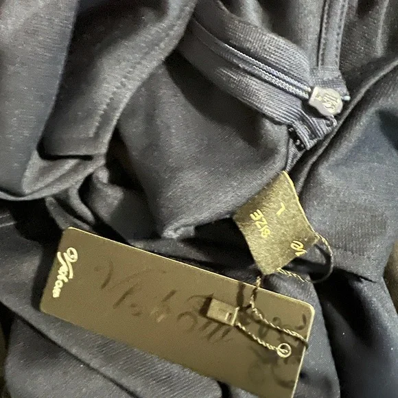 Elegant Navy Blue Dress - Picture 3 of 4